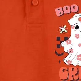 Groovy Boo Boo Crew Nurse Funny Ghost Women Halloween Dry Zone Grid Performance Polo