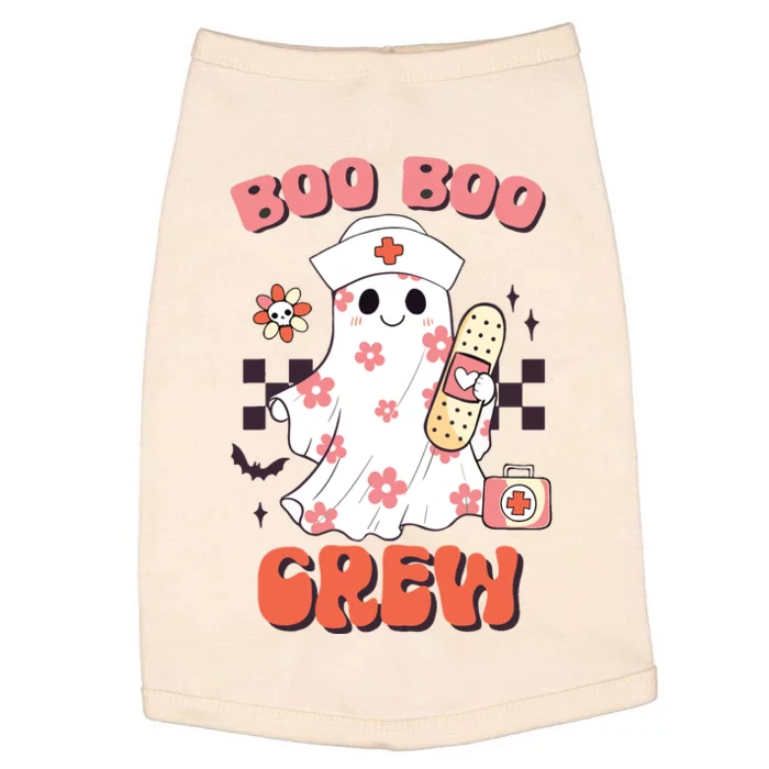 Groovy Boo Boo Crew Nurse Funny Ghost Women Halloween Doggie Tank