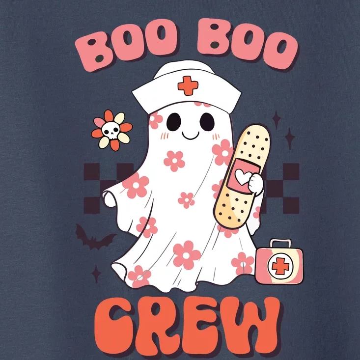 Groovy Boo Boo Crew Nurse Funny Ghost Women Halloween Toddler T-Shirt