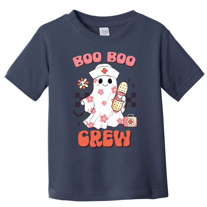 Groovy Boo Boo Crew Nurse Funny Ghost Women Halloween Toddler T-Shirt