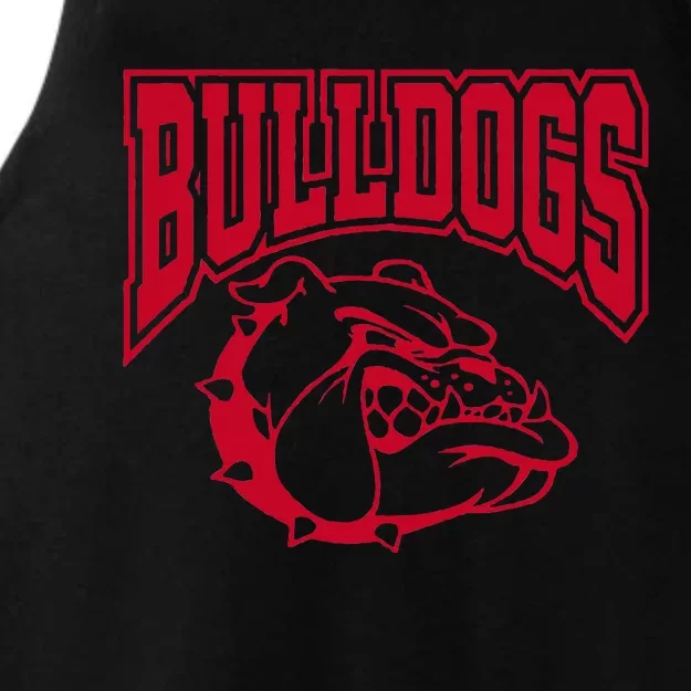 Go Bulldog Bulldog School Sports Team Mascot Game Day Ladies Tri-Blend Wicking Tank