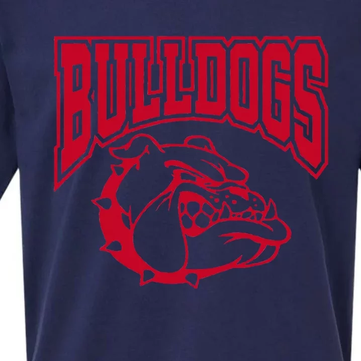 Go Bulldog Bulldog School Sports Team Mascot Game Day Sueded Cloud Jersey T-Shirt