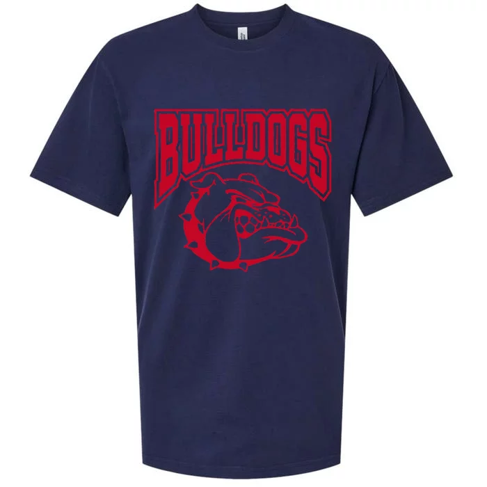 Go Bulldog Bulldog School Sports Team Mascot Game Day Sueded Cloud Jersey T-Shirt