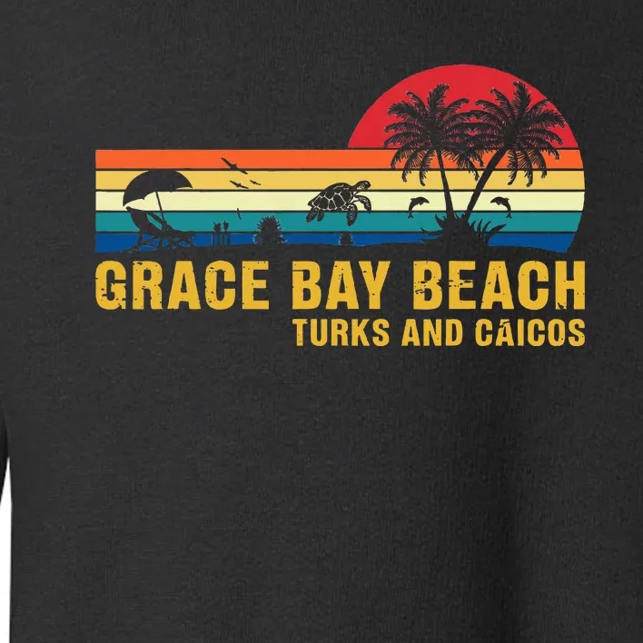 Grace Bay Beach Turks & Caicos Sea Turtle Toddler Sweatshirt