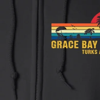 Grace Bay Beach Turks & Caicos Sea Turtle Full Zip Hoodie