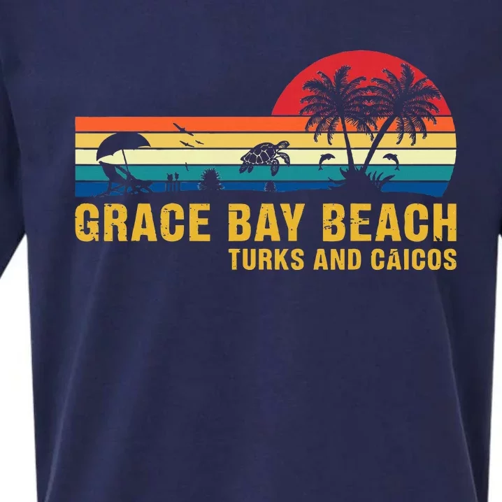 Grace Bay Beach Turks & Caicos Sea Turtle Sueded Cloud Jersey T-Shirt