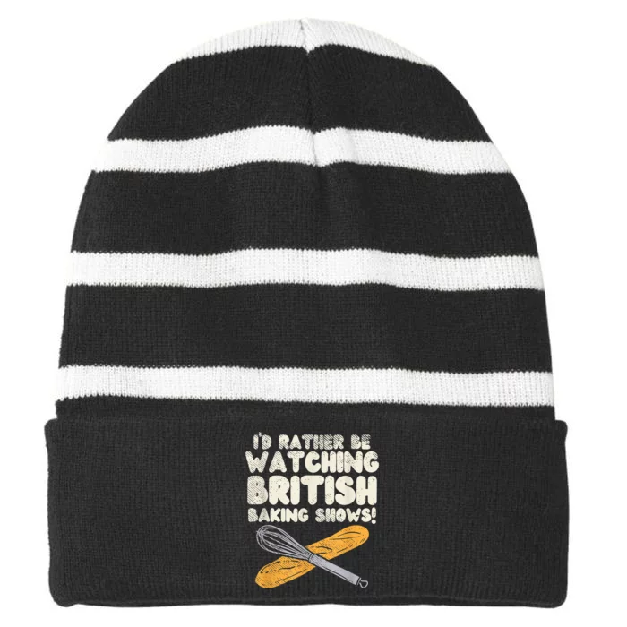 Great British Baking Shows Striped Beanie with Solid Band