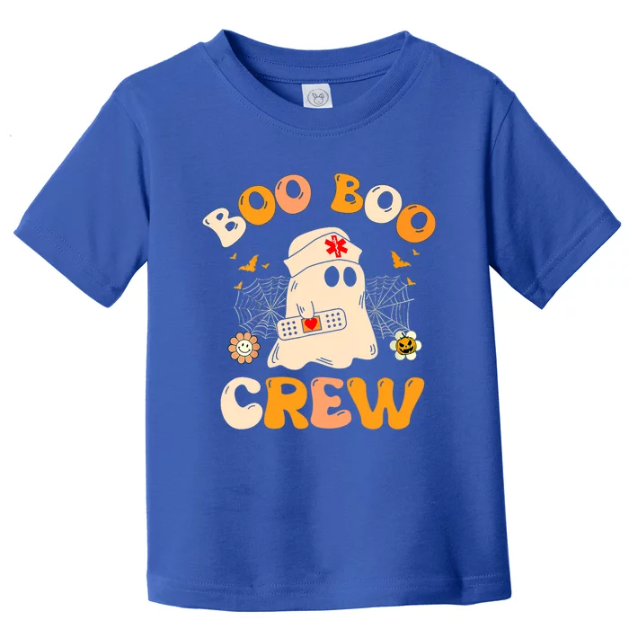 Groovy Boo Boo Crew Nurse Funny Ghost Halloween Nurse Gift Toddler T-Shirt