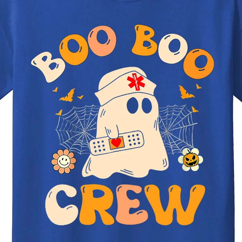 Groovy Boo Boo Crew Nurse Funny Ghost Halloween Nurse Gift Kids T-Shirt