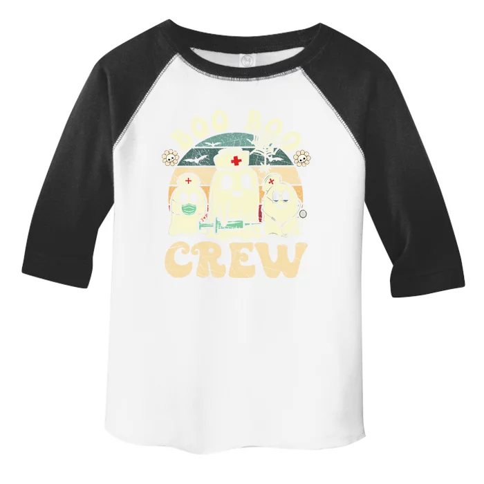 Groovy Boo Boo Crew Nurse Funny Ghost Halloween Nurse Gift Toddler Fine Jersey T-Shirt