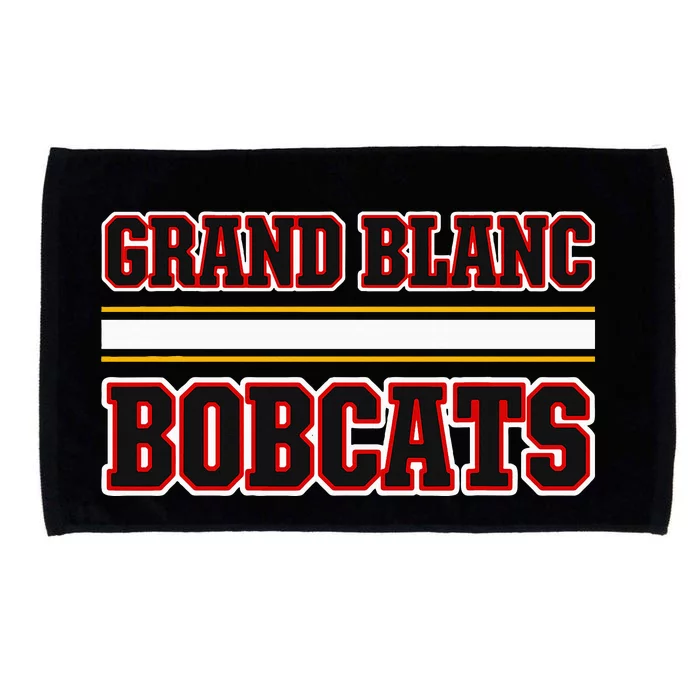 Grand Blanc Bobcats Horizontal Stripes Microfiber Hand Towel