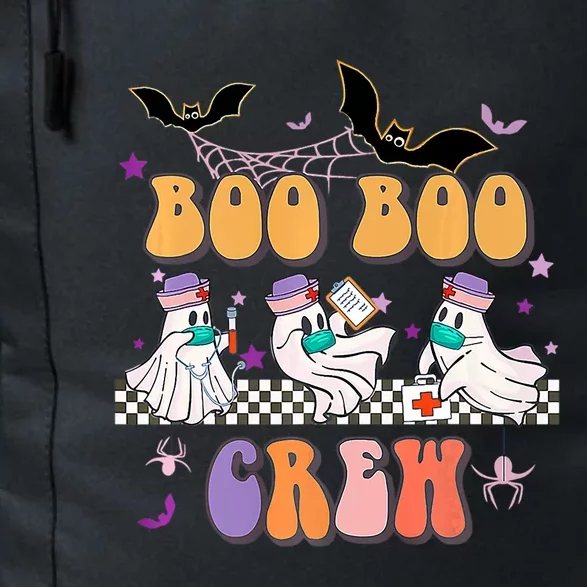 Groovy Boo Boo Crew Nurse Halloween Ghost Spooky Season Gift Daily Commute Backpack