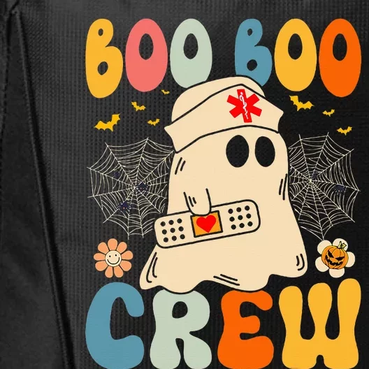 Groovy Boo Boo Crew Nurse Funny Ghost Halloween Nurse City Backpack