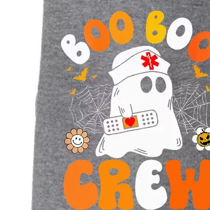 Groovy Boo Boo Crew Nurse Funny Ghost Halloween Nurse Doggie 3-End Fleece Hoodie