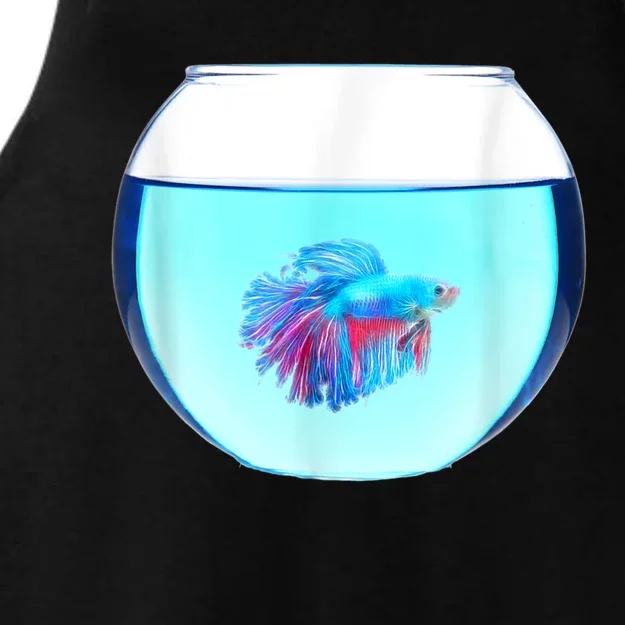 Glass Bowl Betta Fish Ladies Tri-Blend Wicking Tank