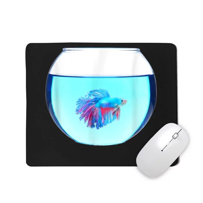 Glass Bowl Betta Fish Mousepad