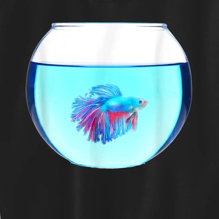 Glass Bowl Betta Fish Kids Sweatshirt