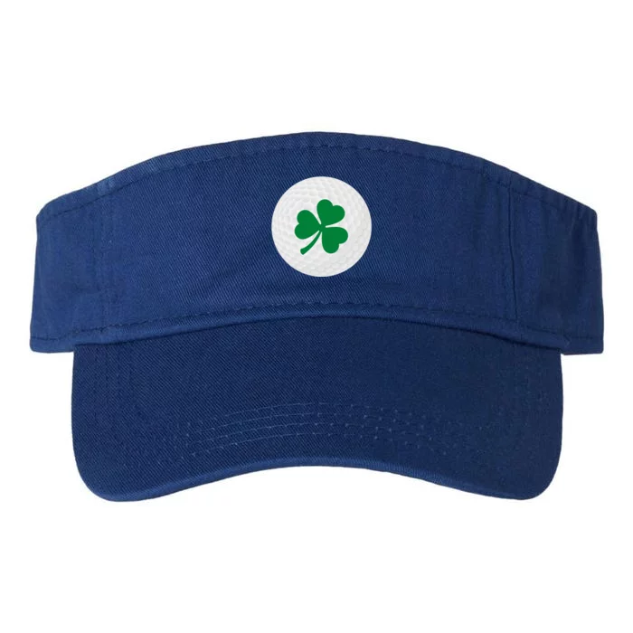 Golf Ball Clover St Patricks Day Ball Golfer Gift Valucap Bio-Washed Visor