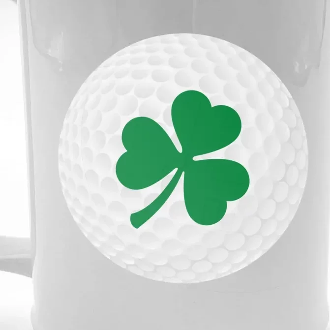 Golf Ball Clover St Patricks Day Ball Golfer Gift Front & Back Beer Stein