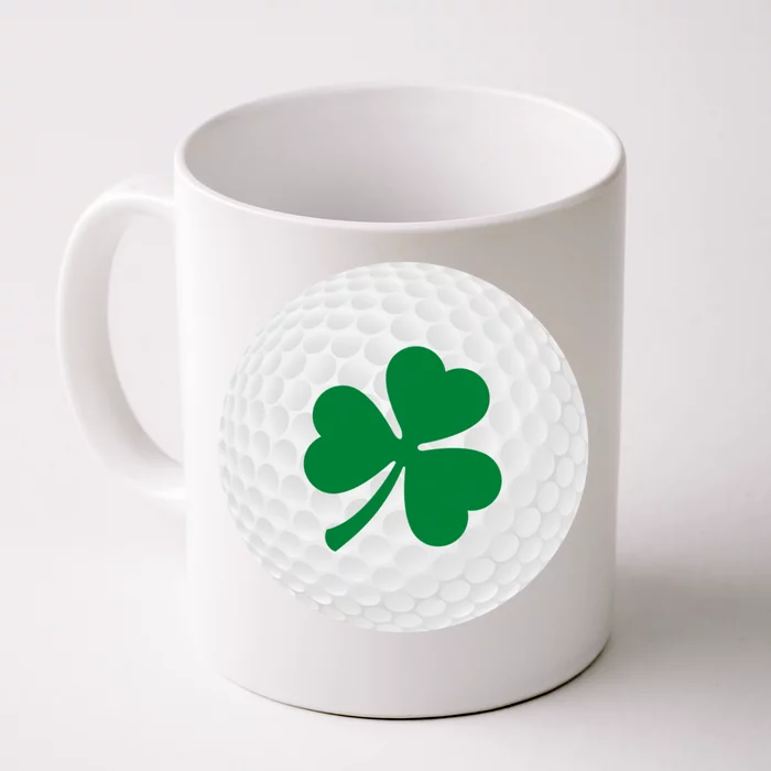 Golf Ball Clover St Patricks Day Ball Golfer Gift Front & Back Coffee Mug