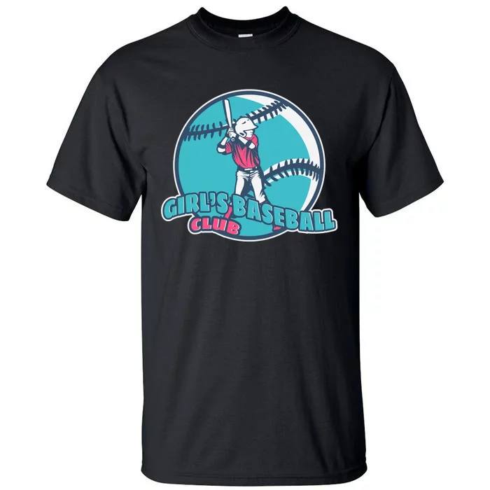 Girls Baseball Club Tall T-Shirt