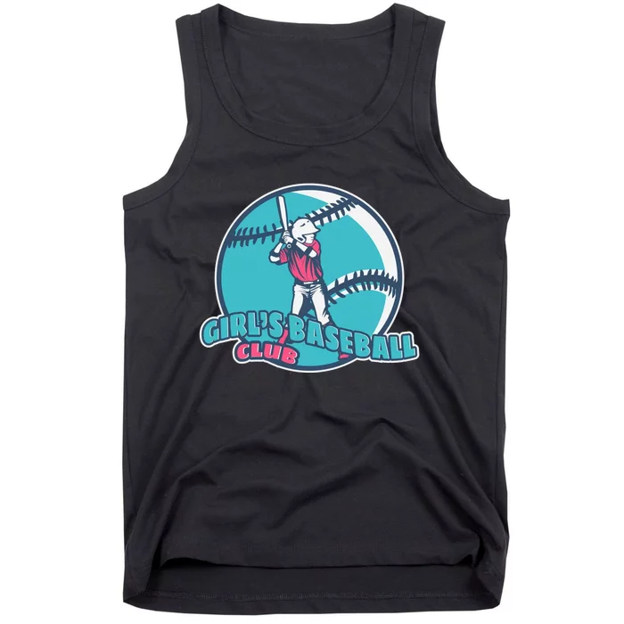 Girls Baseball Club Tank Top