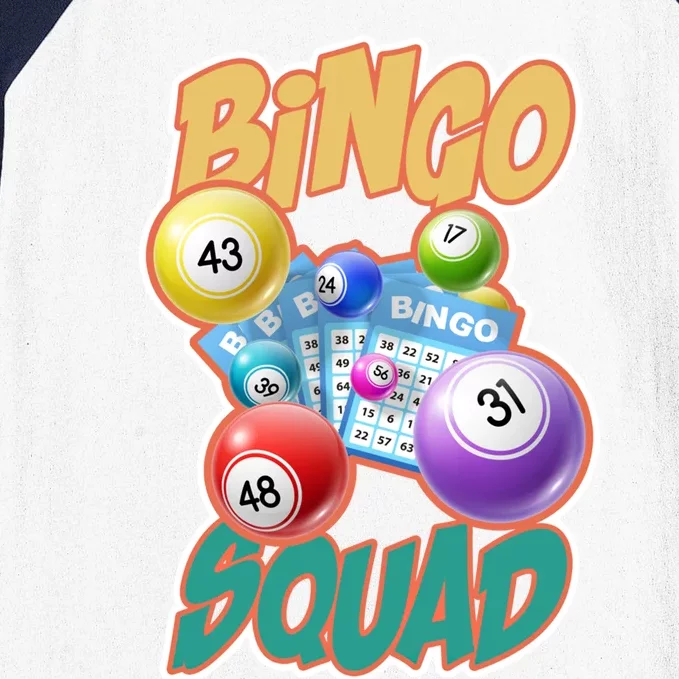 Gambling Bingo Caller Lottery Bingo Squad Gift Funny Bingo Gift Baseball Sleeve Shirt