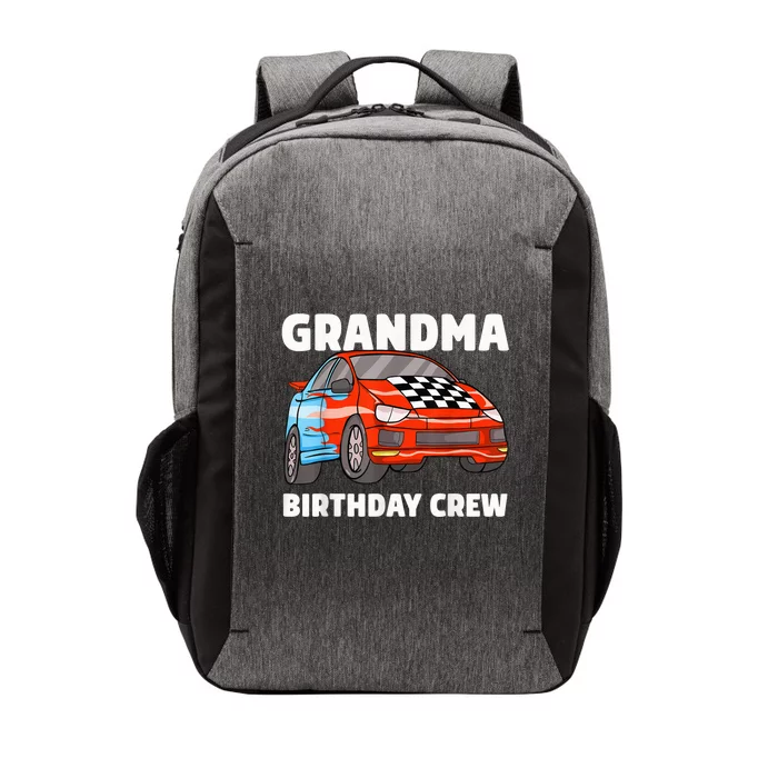 Grandma Birthday Crew Race Car Nana Racing Car Theme Vector Backpack