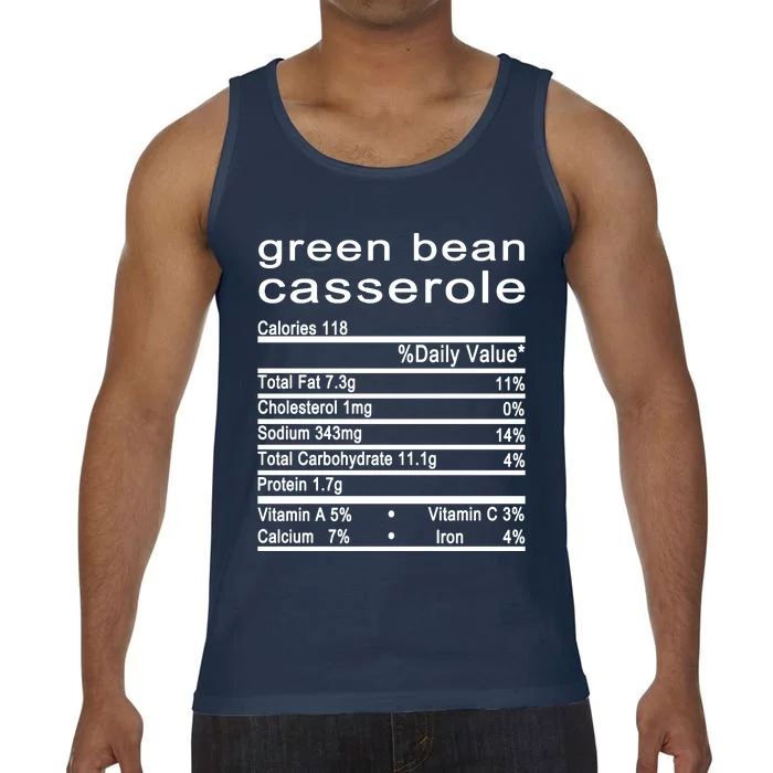 Green Bean Casserole Nutrition Facts Label Comfort Colors® Tank Top