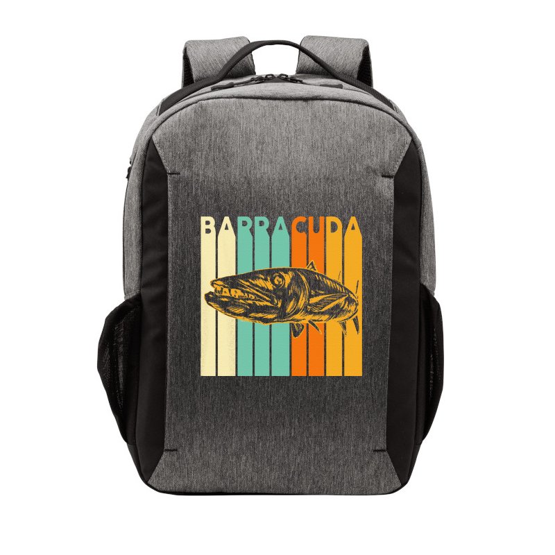 Great Barracuda Cuda Fishing Wildlife Saltwater Fish Art Vector Backpack