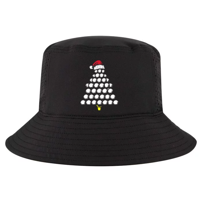 Golf Balls Christmas Tree Xmas Golfing Golfer Christmas Golf Cool Comfort Performance Bucket Hat