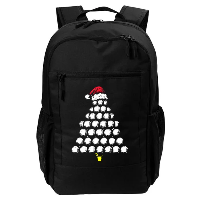 Golf Balls Christmas Tree Xmas Golfing Golfer Christmas Golf Daily Commute Backpack