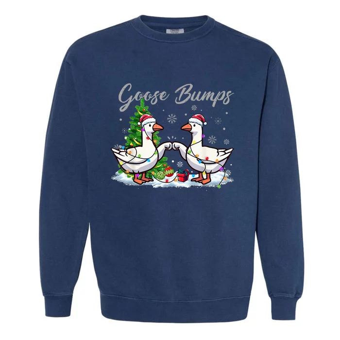 Goose Bumps Christmas Funny Xmas Holidays Garment-Dyed Sweatshirt