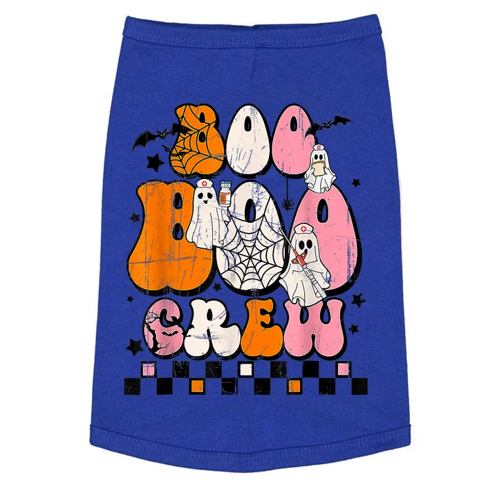 Groovy Boo Crew Cute Ghost Nurse Halloween Spooky Season Gift Doggie Tank