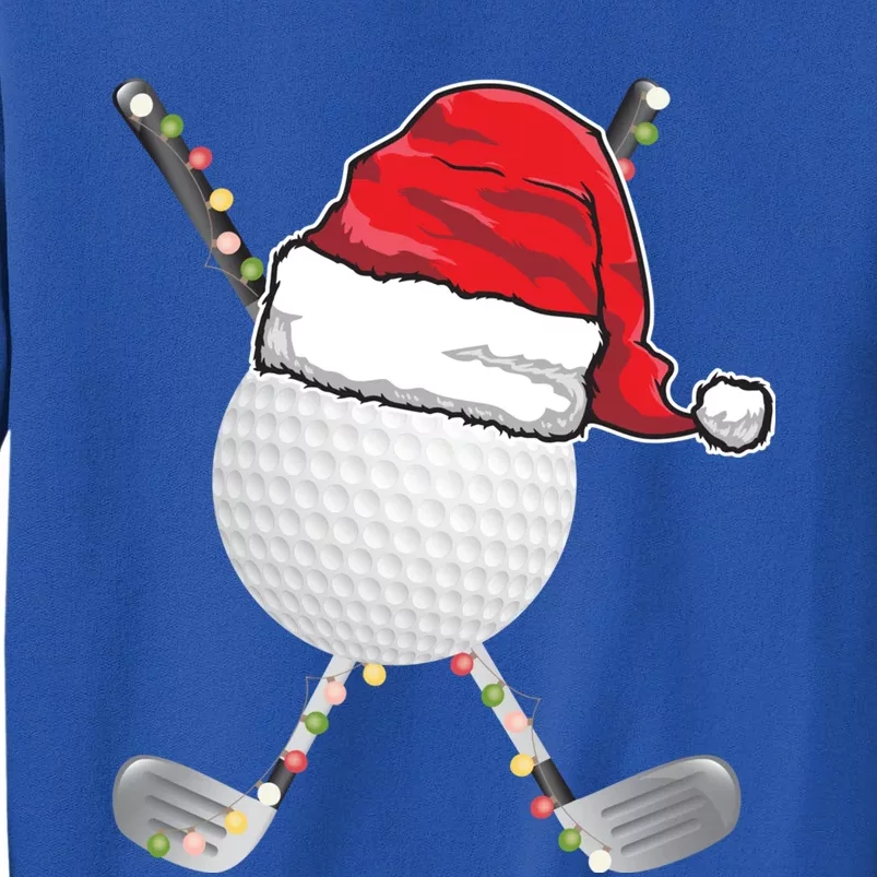 Golf Ball Christmas Santa Hat Funny Xmas Golfer Pajama Gift Sweatshirt