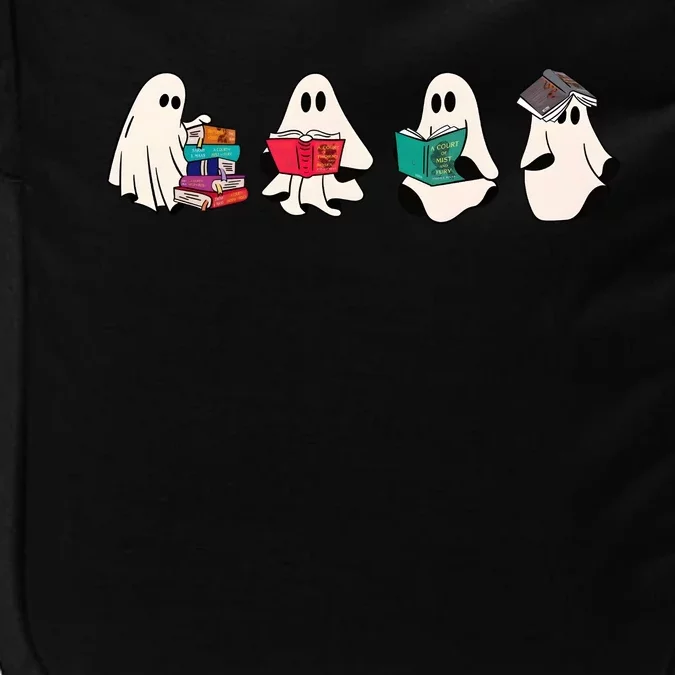 Ghost Bookish Cute Ghoul Halloween Bookworm Book Lover Impact Tech Backpack