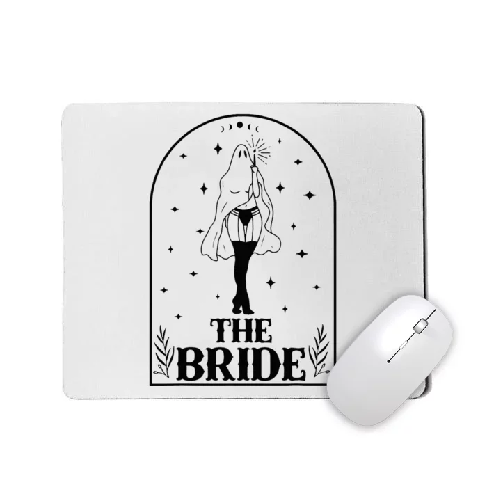 Ghost Bride Coven Witchy Gothic Wedding Bachelorette Party Mousepad