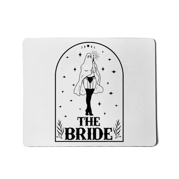 Ghost Bride Coven Witchy Gothic Wedding Bachelorette Party Mousepad