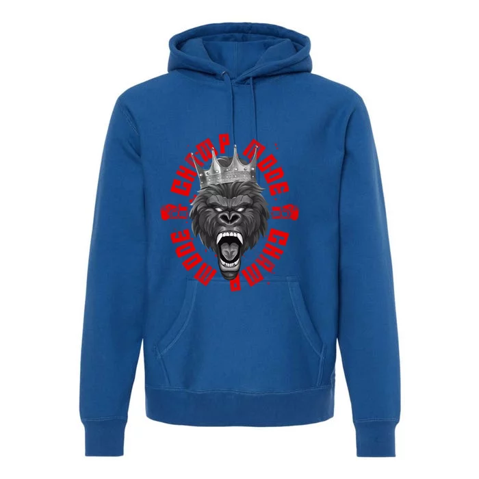 Gorilla Boxing Champ Mode Fighter Mma King Beast Gift Premium Hoodie