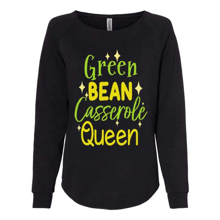 Green Bean Casserole Queen Womens California Wash Sweatshirt