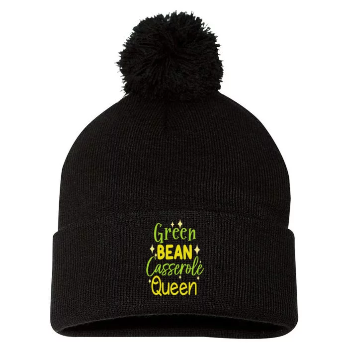 Green Bean Casserole Queen Pom Pom 12in Knit Beanie