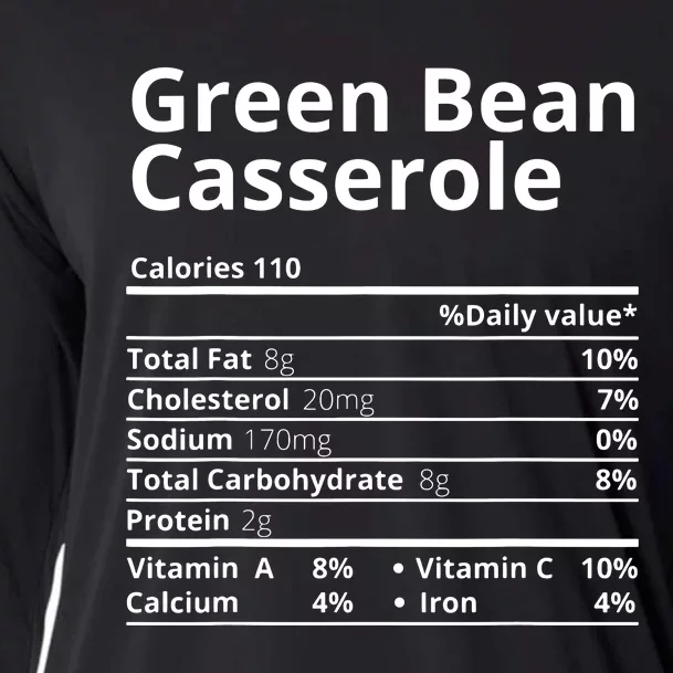 Green Bean Casserole Nutrition Facts Thanksgiving Christmas Cooling Performance Long Sleeve Crew