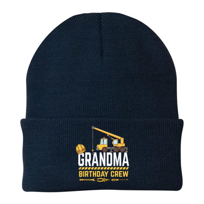 Grandma Birthday Crew Construction Birthday Knit Cap Winter Beanie