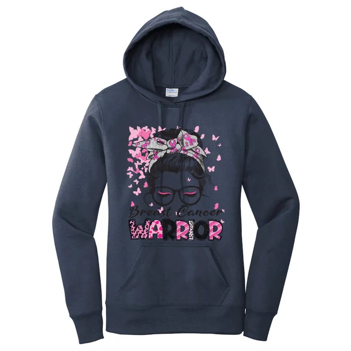 Girl Breast Cancer Warrior Gift Women's Pullover Hoodie