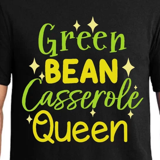 Green Bean Casserole Queen funny thanksgiving Pajama Set