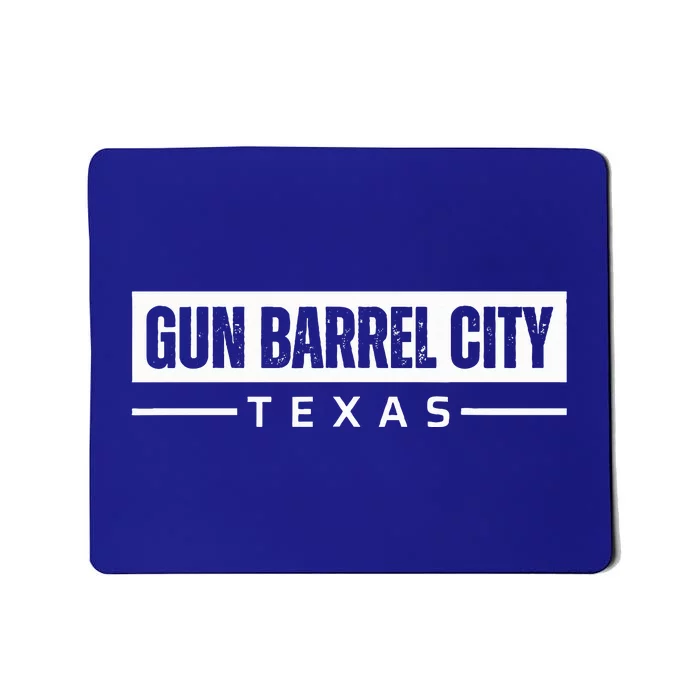 Gun Barrel City Texas Vintage Retro Souvenirs Mousepad