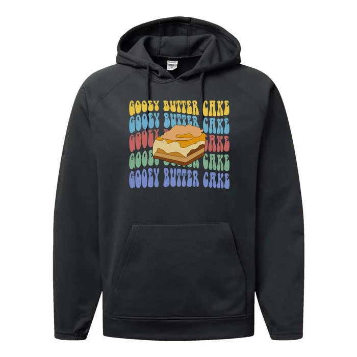 Gooey Butter Cake St. Louis Food Cuisine Performance Fleece Hoodie