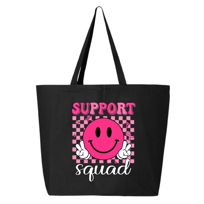 Groovy Breast Cancer Awareness Support Squad 25L Jumbo Tote