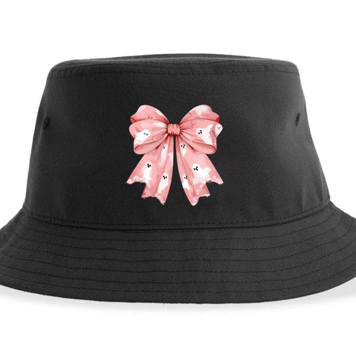 Ghost Bow Coquette Sustainable Bucket Hat