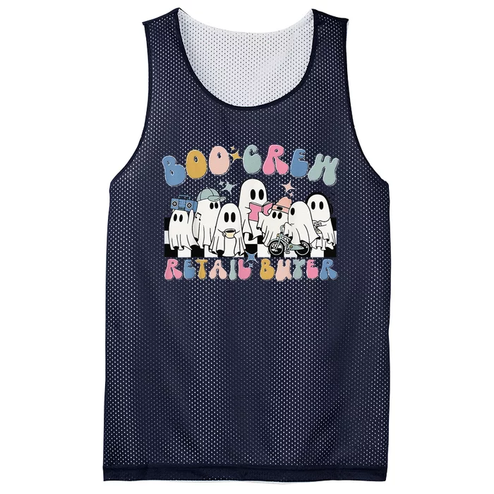 Groovy Boo Crew Retail Buyer Halloween Cute Ghost Mesh Reversible Basketball Jersey Tank